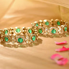 92.5 Silver American Diamond Bangles by Tavya Jewellery - side view