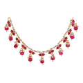 Silver Choker with Leaf-Motif by Tavya Jewellery - front view