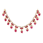 Silver Choker with Leaf-Motif by Tavya Jewellery - front view