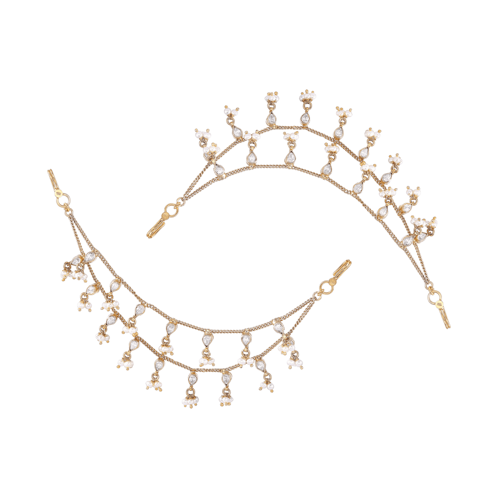 92.5 Silver Gold-Plated Mattilu by Tavya Jewellery - full view