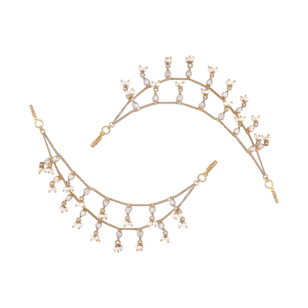 92.5 Silver Gold-Plated Mattilu by Tavya Jewellery - full view