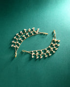 92.5 Silver Gold-Plated Mattilu by Tavya Jewellery - close-up detail