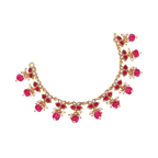 Silver Choker with Leaf-Motif by Tavya Jewellery - side view